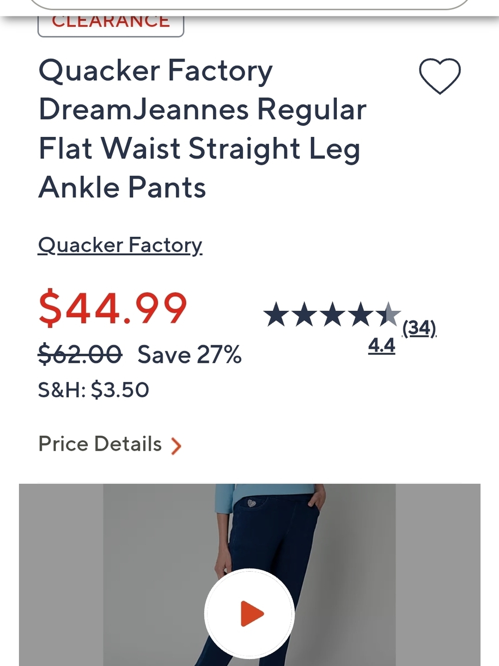 2 Pairs Womans NWT Dream Jeannes By Quacker Factory - Picture 11 of 13
